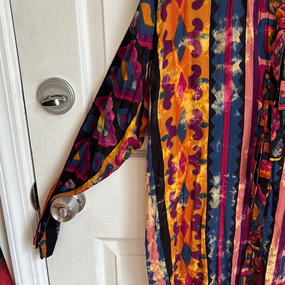Vintage PIER 1 IMPORTS Colorful Geometric Patterned Cover up Tunic size Medium - Picture 9 of 11